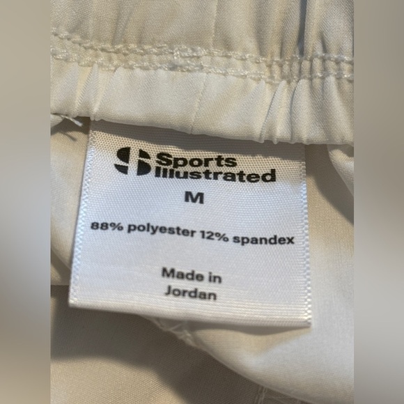 Sports Illustrated Mens Medium Workout Shorts white black EUC activewear gym - Picture 6 of 16